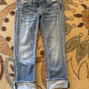 Vintage Silver Jeans Capris Size 27
